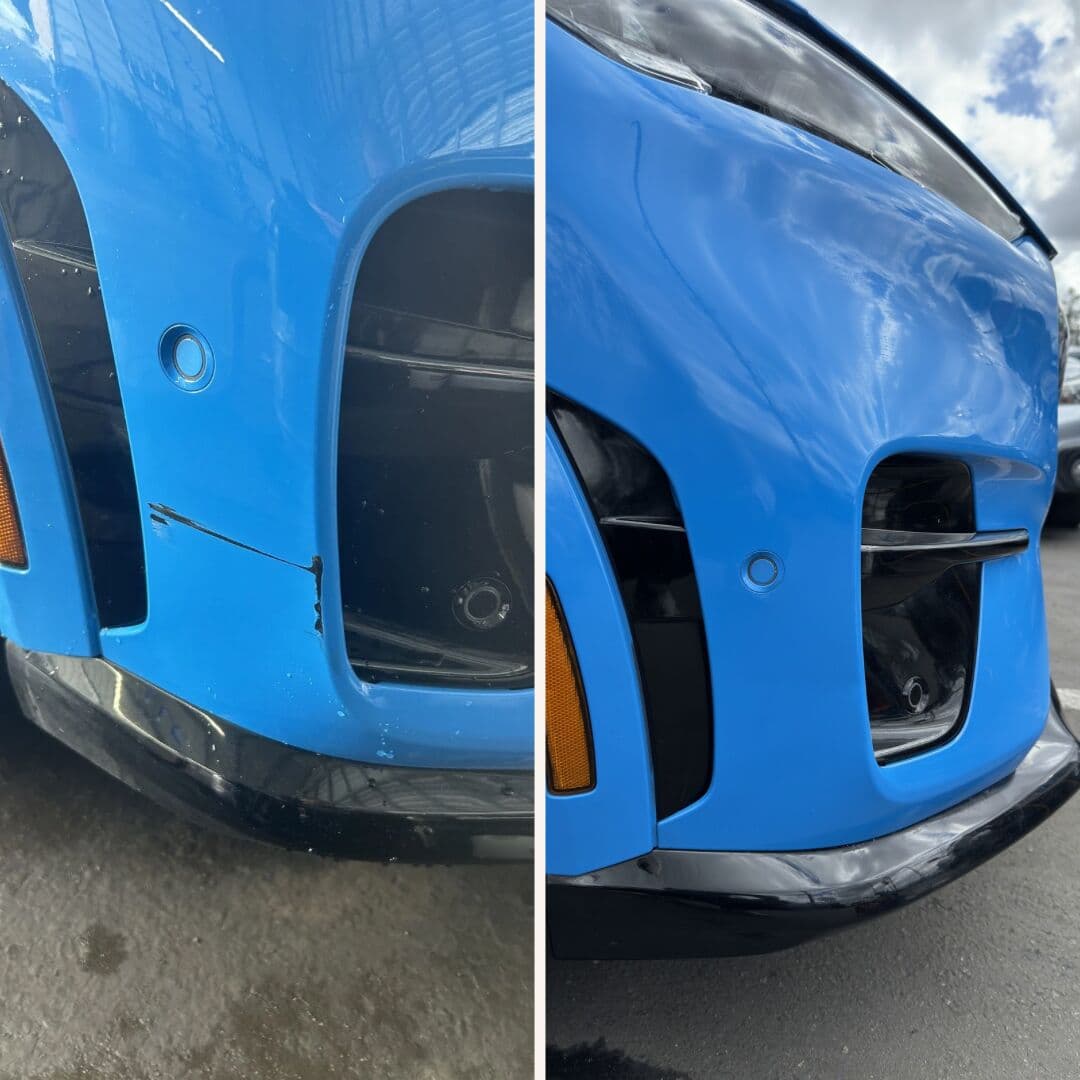 Paint Chip & Scratch Touch-Up Repair before and after